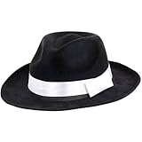 Black Gangster Hat