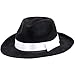 Black Gangster Hat