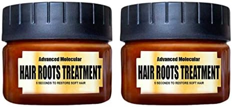 2Pcs Hair Mask Dry Hair Treatment Masque, Advanced Molecular Hair Roots Treatment Recover Elasticity Hair Hair Detoxifying for Damaged Dry Hair 60ML