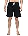 Noble Mount Mens Premium Knit Lounge/Sleep Shorts - Black - X-Large