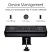 Desk Clamp Power Strip 18W USB-C Fast Charging Outlets with Clamp Mount & 800J Surge Protector for Conference Desk Power Outlets (6FT)