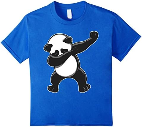 Kids Funny Panda Dab Shirt - Dabbing Panda Shirt 8 Royal Blue