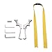 I-Sport Stainless Steel Detachable Slingshot Outdoor Hunting Sling Shot High Velocity Catapult with Flat Rubber Bands
