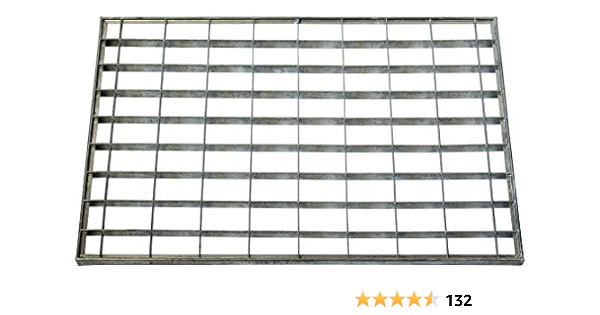 id mat 4060 l izgara metal hali paspas galvanizli celik gri 60 x 40 x 2 cm amazon com tr ev ve yasam