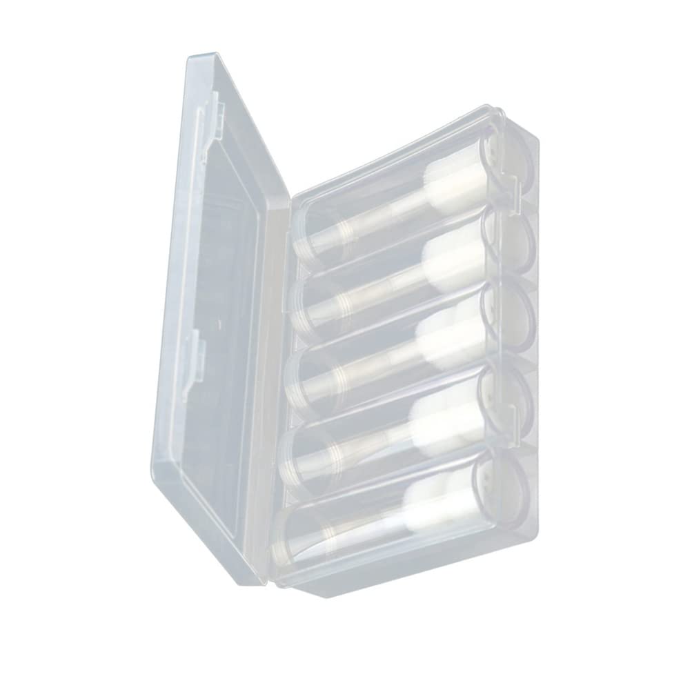 Alipis Coin Roll Storage Box 1.18 Inch Transparent Plastic Holder with Snap Cover for Organising and Protecting Capsule Coins Collectors Display Case