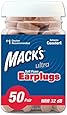 Mack's Ear Care Ultra Soft Foam Earplugs, 50 Pair