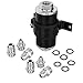 Billet Aluminum Inline Fuel Filter Petrol Filter Gas Filter with 30 micron Fitting Adapters Mounting Bracket AN6 AN8 AN10 Black
