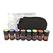 Young Living Compare Filled Keychain Kit with (8) 2ml Vials of Frankincense, Tea Tree, Lemon, Lavender, Peppermint, Breath, Immunity and Sore Muscle w/ 15ml Fractionated Coconut Oil and Reference Card