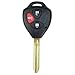 WBOY Uncut Blade Remote Key Fob Shell Case Remote Key Shell 3 Button