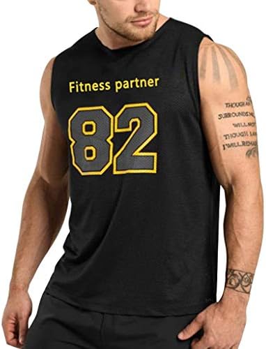 Men's Tank Top Shirt,82 Print Training Quick-Dry Sports for Gym Fitness Comfortable Bodybuilding Running Jogging