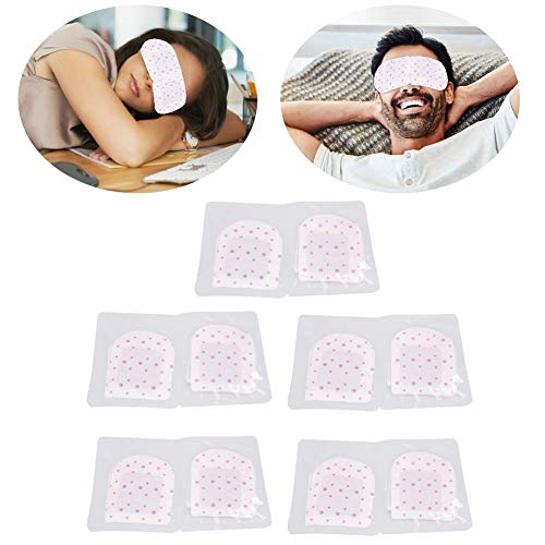 10Pcs/set Steam Eye Mask Self-heating Eye Mask for Moist Heat Compress Pad, No Fragrance, Reduce Stress, Puffy Eyes and Dark Circles, Perfect for travel, Steam warming eye mask