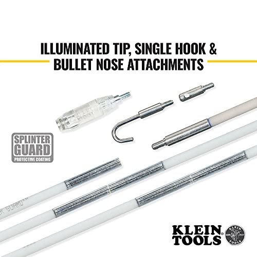 Klein Tools 56430 Glow Fish Rod Set, Wire Puller, 30-Foot VDV226