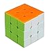 Puzzle Speed Cube - Stickerless Magic 3x3x3 Cube Puzzle (Orange, Green, Pink, Blue, Yellow and White) for All Ages