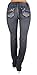 Style D700P - Plus Size High Waist Butt Lifting Stretch Boot Leg Jeans