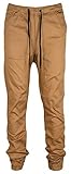 Kayden K Mens Slim Fit Harem Jogger Pants (32, Timber)