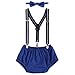 Child Baby Boys Adjustable Elastic Clip Y Back Suspenders Bowtie Outfit First Birthday Cake Smash Bloomers Clothes set