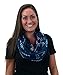 Littlearth NFL New England Patriots Sheer Infinity Scarf, Team Color, 70” x 25”