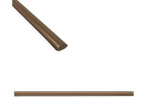 Questech Quarter Round Tile Trim, 1/2 x 12 Inch Corner Shower Tile Edge Trim, Decorative Jolly Tile Liner Cap for Kitchen Backsplash Bathroom Shower, Classic Bronze Matte, 12 Pack