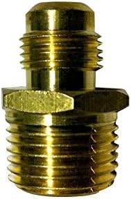 GreatDealSupply Propane Connector Natural Gas Connector RV Connector Natural Gas Adapter Propane Adapter RV Quick Connect Brass Gas Fittings, Male Adapter 3/8 Flare by 1/2 NPT Super-Deals-Shop