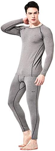 Feelvery Men's HEATPRO Active Performance Long Johns Thermal Underwear Set with Excellent Soft Warm Fleece Lined