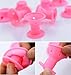 EasybuystoreMagic Hair Care Roller No Clip Soft Hair Style Roller 10pcs,pink
