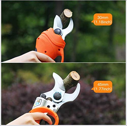 XHLLX 30MM Professionelle Elektrische Schere, Wiederaufladbare Schere, Hauptgardening Zerspanungswerkzeuge Cordless… – Bild 8