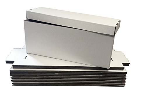 (1) LONG Comic Storage Box - Holds 200 - 225 Comic Books - WHITE by Max Pro