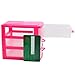 Haoun 3-Tier Desktop Organizer Drawer Units Storage Box A4 Paper File Cabinet (Pink-Small)