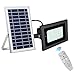 SEMILITS Solar Flood Lights Outdoor Waterproof Solar Billboard Light Dusk to Dawn 60 LED Security Lights with Remote for Backyard Gazebo Pool Warm White