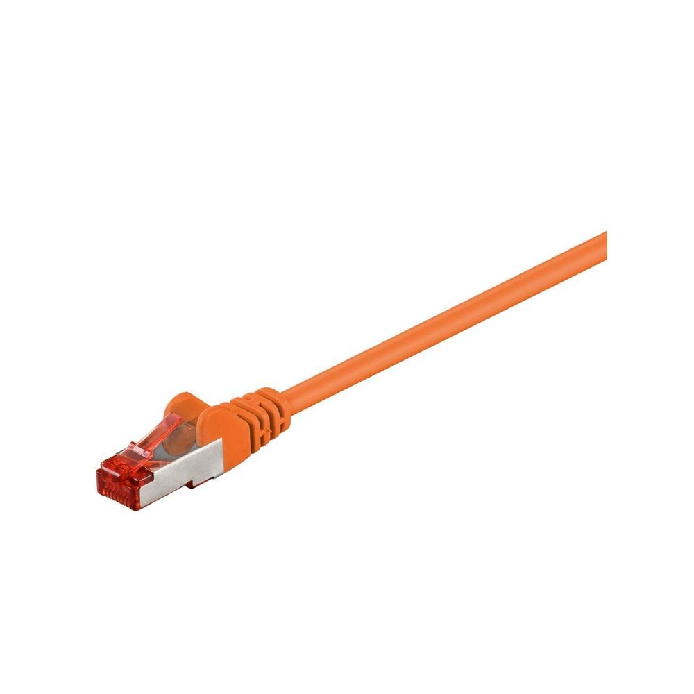 Goobay 93474 CAT 6 Patch Cable, S/FTP PiMF, Orange, 30m Length