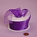 Purple Shimmer Sheer Organza Ribbon, 7/8