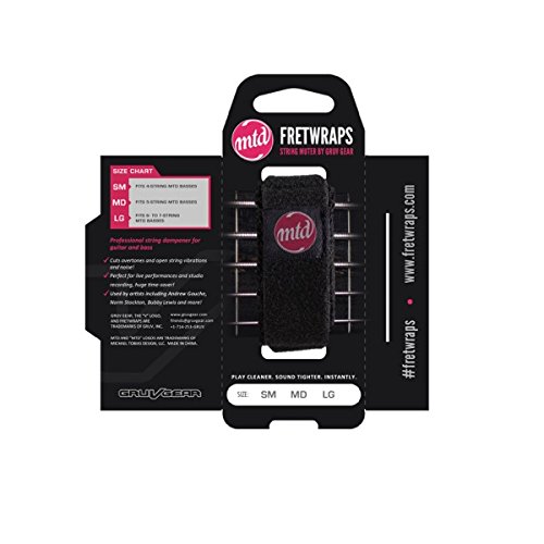 Gruv Gear MTD FretWraps String Muter 1-Pack (Black, Small) FW-MTD-1PK-BLK-SM