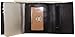 Improving Lifestyles Leather Mens Wallet Trifold Black window ID Zipper Change Pocket FREE Organza Gift Bag SUN1115BK