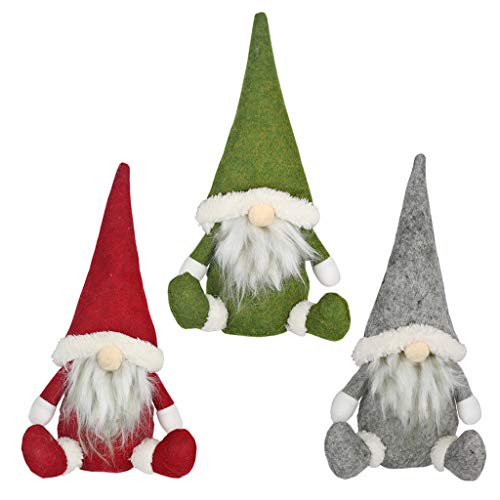 WYILIY Christmas Decorations Home Decor Doll, Christmas Ornaments Plush Long Hat Forest Man Figurine Creative Xmas Santa Claus Faceless Doll Gifts