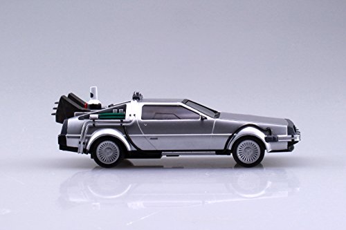 Aoshima Movie Mecha Series No.12 Back to the Future Pullback DeLorean Part.2 1/43 Scale Plastic Model kit