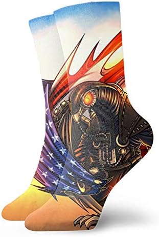 Men & Women Athletic Ship Skull Forest Socks abstract Wicking Casual Socks