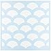 Clear Scraps Fish Scales Stencils, 12 by 12