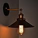 Lemonbest Modern Vintage Industrial Loft Metal Black Rustic Wall Sconce Light Retro Wall Lamp
