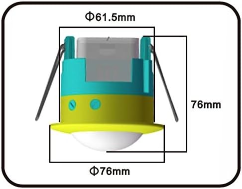 UKEW 360° PIR Motion Sensor, Adjustable Recessed Occupancy Detector with Timer & LUX Control - Image 4