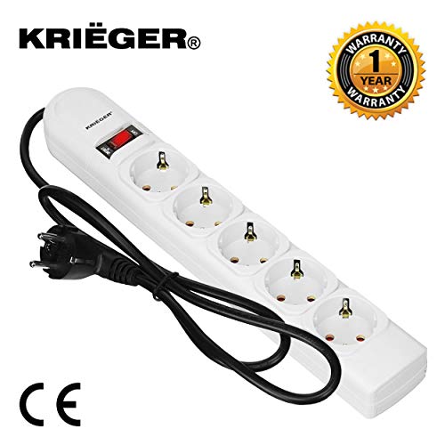 Krieger Electric GermanSchuko Surge Protector Model Kre5 250 Joules