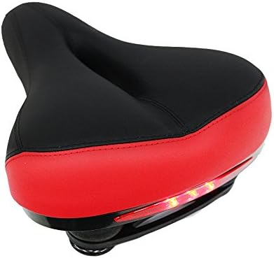Bike Seat Safety Bike light For Mountain Bike, Road Bike, Kids Bike,Exercise Bike Seat, Electric Bike Seat Including 3 Bright Lights &amp; Drawstring Bag 2-Year Warranty