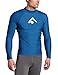 Kanu Surf Men's Long Sleeve Platinum UPF 50+ Rashguard, Royal, Medium