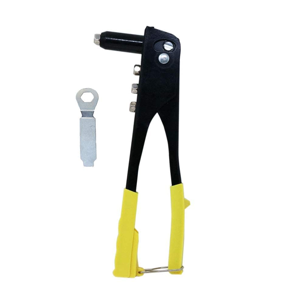 zalati Riveter Hand Tool Rivet Gun with 4 Sizes Installation Holes for Rivet Installation to More Materials
