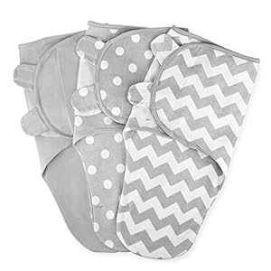 Comfy Cubs Swaddle Blanket Baby Girl Boy Easy Adjustable 3 Pack Infant Sleep Sack Wrap Newborn Babies Small (0-3 Month…