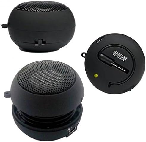 Life One X3 Compatible Wired Black Portable Universal Loud Speaker Multimedia Audio System Rechargeable for BLU Life One X3