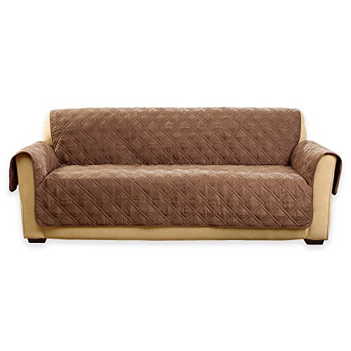 Sure Fit® Deluxe Nonskid Waterproof Sofa Cover in Brown Buy Online in