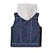 ZooVaa Weighted Sensory Vest for Kids, Denim Hoodie Childrens Compression Vest w/Removable Weights for Boys, Girls with Mood Disorder, ADHD, Anxiety, Autism, for Calm Comfort (Denim, Medium)