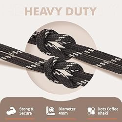 Stepace Round Shoelaces [2 Pairs] Heavy Duty Boot
