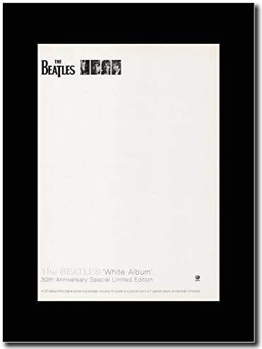 The Beatles - The White Album 30th Anniverasry Edition.Magazine Promo on a Black Mount