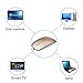 Rechargeable 2.4G Slim Wireless Mouse - Tsmine Optical Mice with USB Nano Receiver(Stored Within the Back of the Mouse) for Notebook, PC, Laptop, Computer, Windows / Android Tablet - Gold